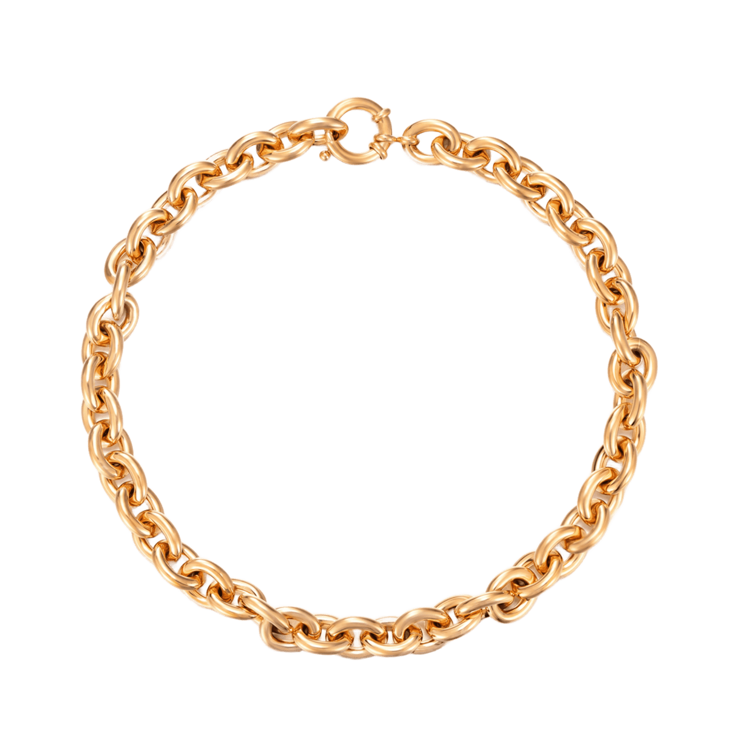 Collar de eslabones de 15 mm de acero hipoalergenico de Bendita Eva