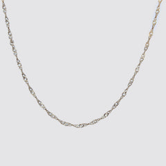 Cadena Singapur plata de ley