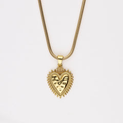 Colgante Sagrado corazón Protection oro 2 cm