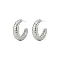 Pendientes aro Donut plata de ley
