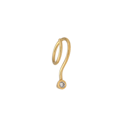 Eva spiral gold earrings
